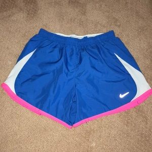 Blue White & Pink Nike Running Shorts